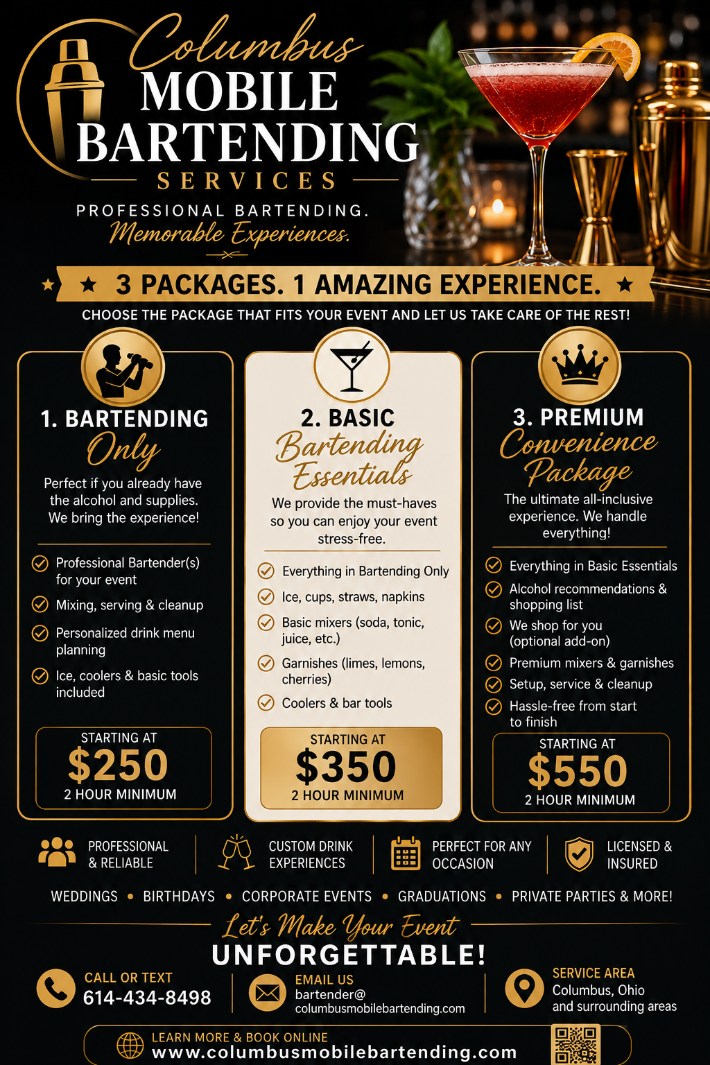 Columbus Bartending Service