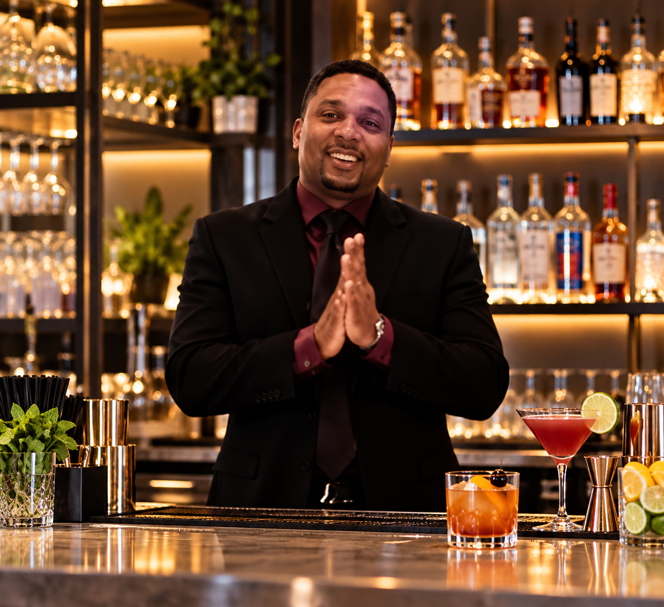 Dave, CMBS event bartender